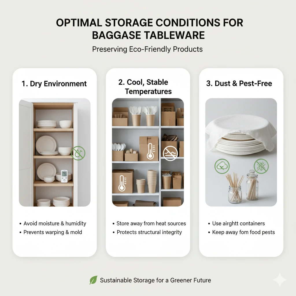 Optimal Storage Conditions For Bagasse Tableware