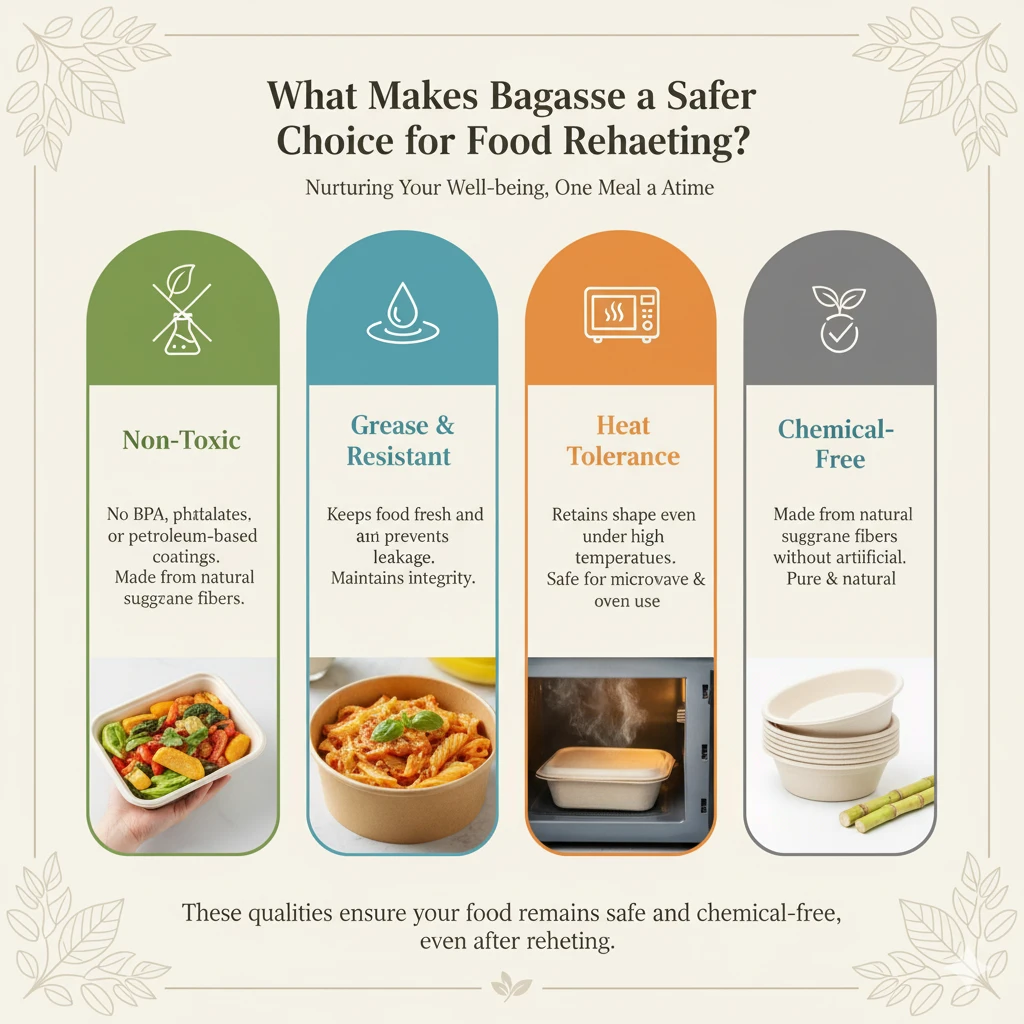 What Makes Bagasse a Safer Choice for Food Reheating