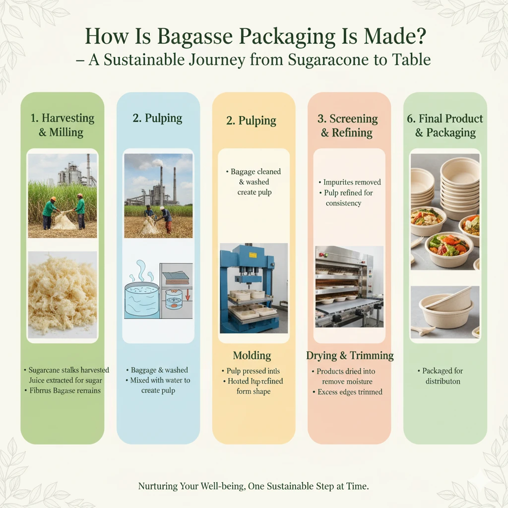 How Is Bagasse Packaging Made