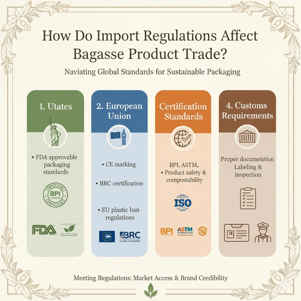 How Do Import Regulations Affect Bagasse Product Trade?