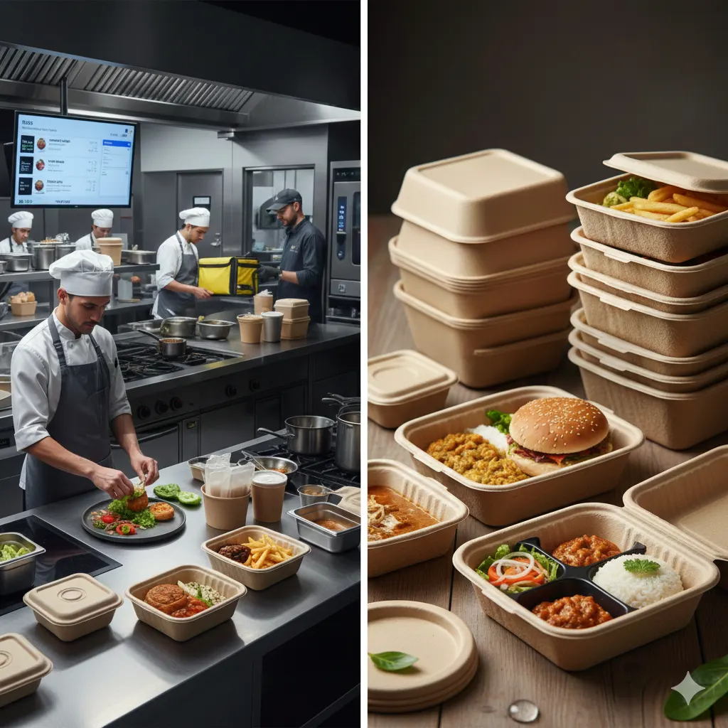 Why Bagasse Packaging Fits the Cloud Kitchen Model