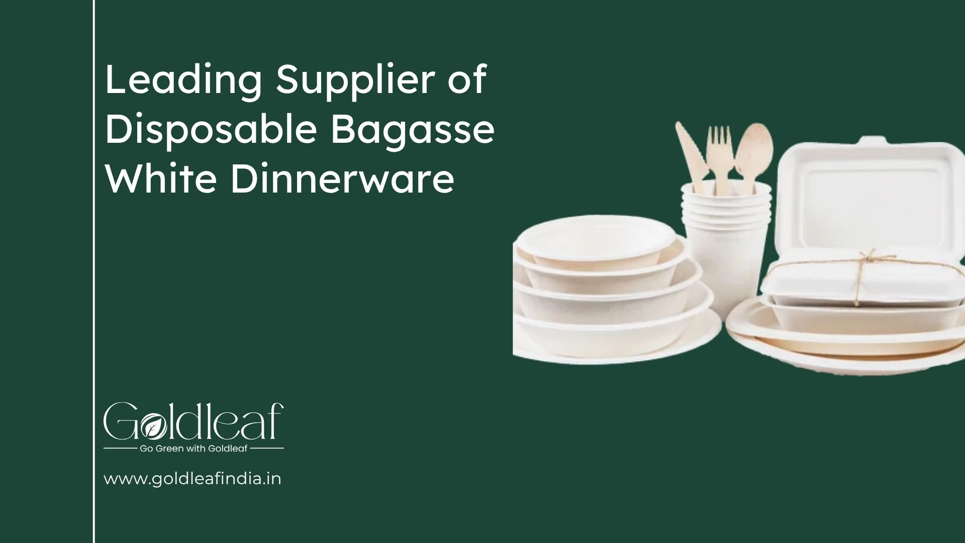Leading Supplier of Disposable Bagasse White Dinnerware